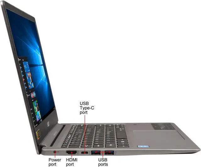 Alt view image 4 of 8 - Acer Grade A Laptop Swift 1 SF114-32-P2PK Intel Pentium Silver N5000 (1.10 GHz) 4 GB Memory 64 GB Flash Intel UHD Graphics 605 14.0"  Windows 10 S (Manufacturer Recertified)