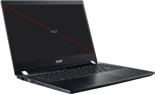 Alt view image 2 of 3 - Acer TravelMate X3410-M TMX3410-M-866T 14" LCD Notebook - Intel Core i7 (8th Gen) i7-8550U Quad-core (4 Core) 1.80 GHz - 16 GB DDR4 SDRAM - 512 GB SSD - Windows 10 Pro 64-bit - 1920 x 1080 - In-plane Switching (IPS) Technology, ComfyView