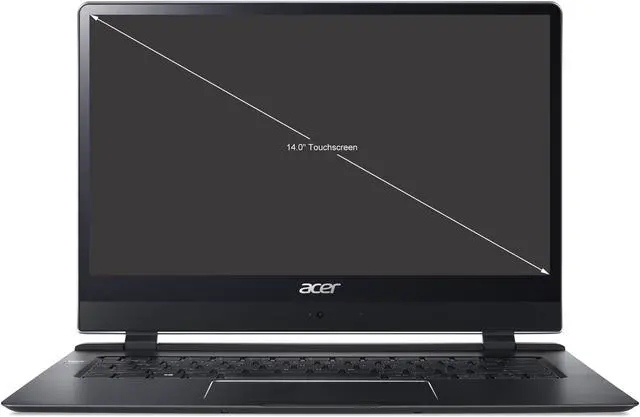 Alt view image 6 of 14 - Acer Swift 7 SF714-51T-M871 14" Touchscreen LCD Notebook - Intel Core i7 (7th Gen) i7-7Y75 Dual-core (2 Core) 1.30 GHz - 8 GB LPDDR3 - 256 GB SSD - Windows 10 Pro 64-bit - 1920 x 1080 - In-plane Switching (IPS) Technology, CineCrystal