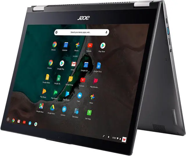 Alt view image 12 of 18 - Acer Chromebook Spin 13 CP713-1WN-337V8 Chromebook Intel Core i3 8th Gen 8130U (2.20 GHz) 4 GB LPDDR3 Memory 128 GB eMMC 13.5" Touchscreen Chrome OS