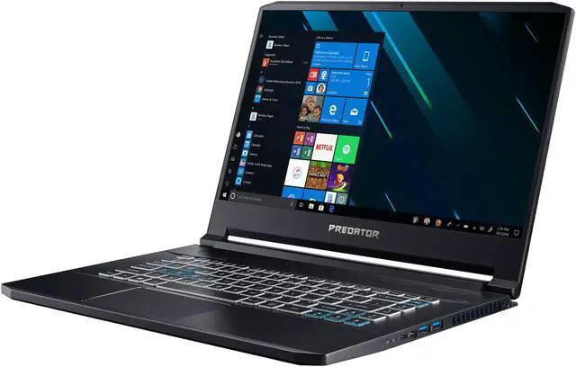 Alt view image 2 of 14 - Acer Predator Triton 500 PT515-51-71VV 15.6" 144 Hz IPS Intel Core i7 8th Gen 8750H (2.20 GHz) NVIDIA GeForce RTX 2060 16 GB Memory 512 GB SSD Windows 10 Home 64-bit Gaming Laptop