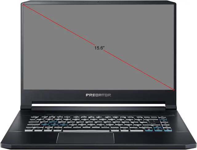 Alt view image 14 of 14 - Acer Predator Triton 500 PT515-51-75L8 15.6" 144 Hz IPS Intel Core i7 8th Gen 8750H (2.20 GHz) NVIDIA GeForce RTX 2080 Max-Q 16 GB Memory 512 GB SSD Windows 10 Home 64-bit Gaming Laptop