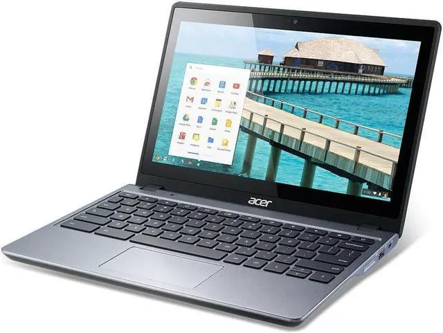 Alt view image 4 of 4 - Acer Chromebook C720P-2625 Intel Celeron 2955U (1.40 GHz) 4 GB Memory 16 GB SSD 11.6" Touchscreen Chrome OS Black (Refurbished)