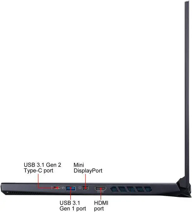 Alt view image 12 of 13 - Acer Predator Helios 300 PH315-52-72RG 15.6" 144 Hz IPS Intel Core i7 9th Gen 9750H (2.60 GHz) NVIDIA GeForce GTX 1660 Ti 16 GB Memory 512 GB SSD Windows 10 Home 64-bit Gaming Laptop