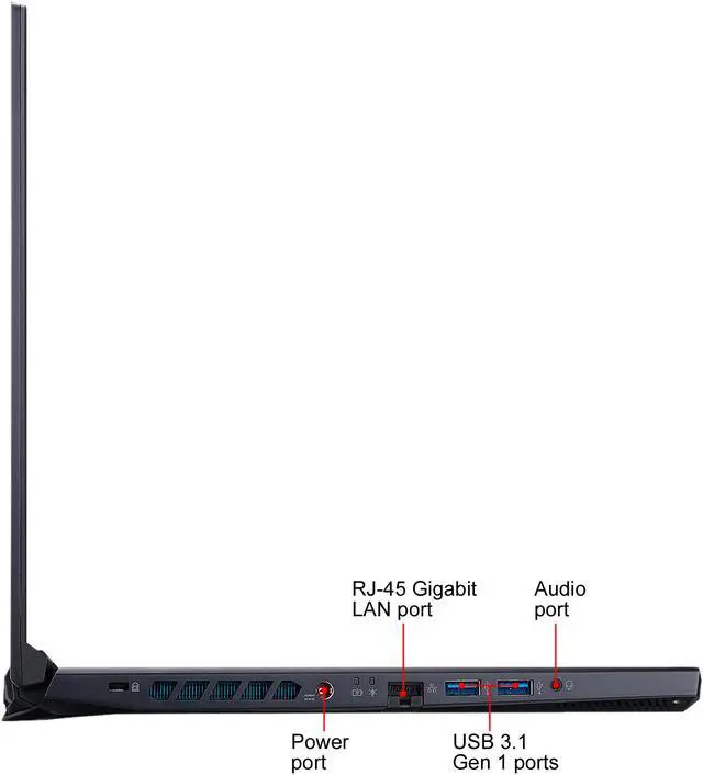 Alt view image 13 of 13 - Acer Predator Helios 300 PH315-52-72EV 15.6" 144 Hz IPS Intel Core i7 9th Gen 9750H (2.60 GHz) NVIDIA GeForce RTX 2060 16 GB Memory 512 GB SSD Windows 10 Home 64-bit Gaming Laptop
