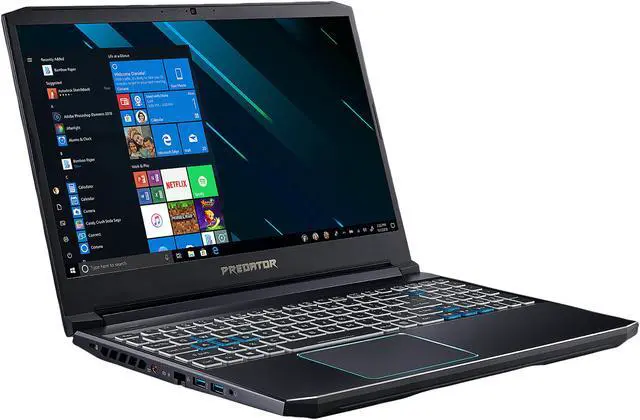 Alt view image 8 of 14 - Acer Predator Helios 300 Gaming Laptop - 15.6" 144 Hz IPS, Intel Core i7-9750H, GeForce RTX 2060, 16 GB RAM, 512 GB SSD, Windows 10 Pro (PH315-52-71RT)