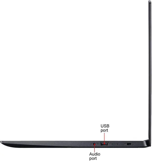 Alt view image 5 of 9 - Acer Laptop Aspire 5 Thin and Light Laptop A515-44-R4M5 AMD Ryzen 5 4000 Series 4500U (2.30 GHz) 8 GB Memory 512 GB SSD AMD Radeon Graphics 15.6" Windows 10 Home 64-bit