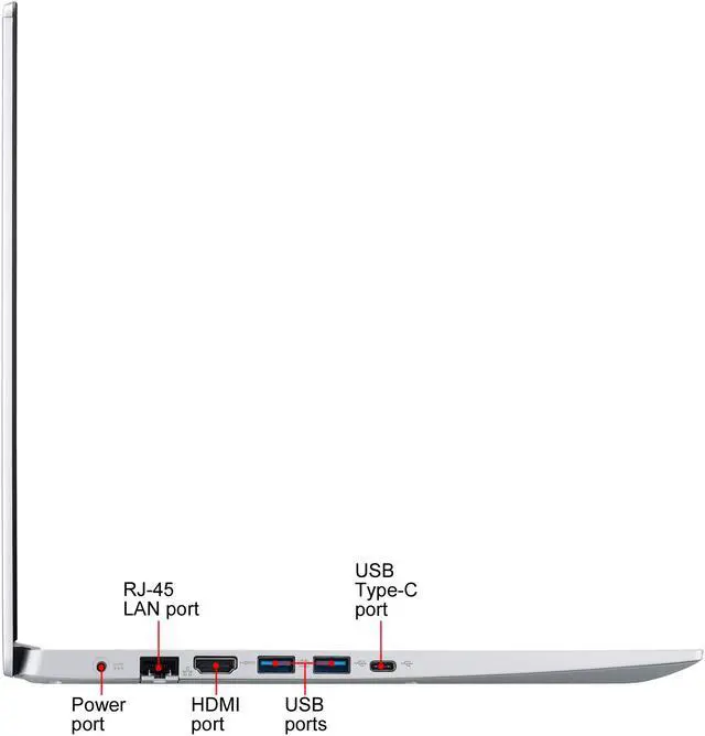 Alt view image 7 of 9 - Acer Laptop Aspire 5 Intel Core i7-10510U 12GB Memory 512 GB SSD Intel UHD Graphics 15.6" Non-Touch Screen Windows 10 Home 64-bit A515-54-76TA