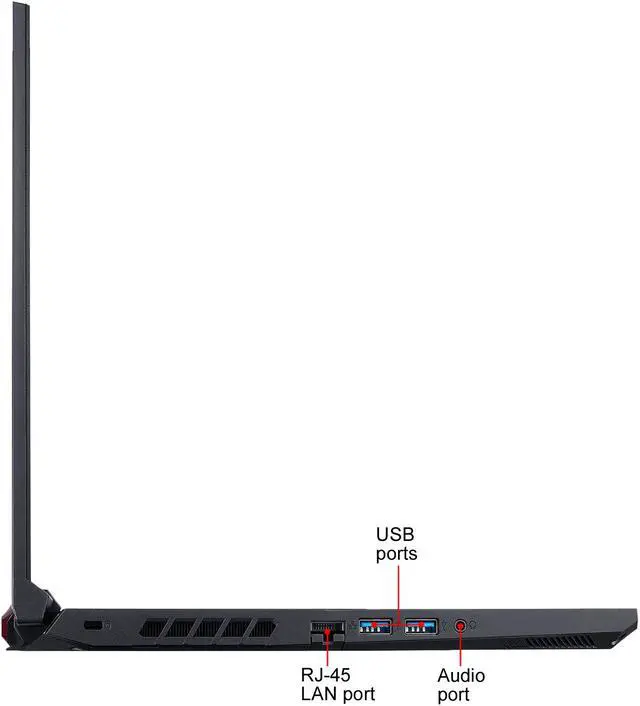 Alt view image 10 of 13 - Acer Nitro 5 - 15.6" FHD - Intel Core i5-10300H - GeForce GTX 1650 Ti - 16 GB DDR4 - 512 GB SSD - Gaming Laptop (AN515-55-54Q0)
