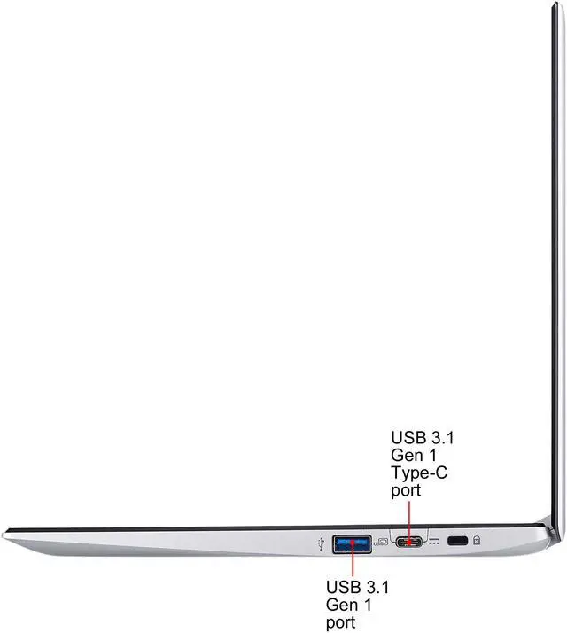 Alt view image 7 of 12 - Acer Chromebook 311 CB311-9H-C12A Chromebook Intel Celeron N4000 (1.10 GHz) 4 GB LPDDR4 Memory 32 GB eMMC 11.6" Chrome OS