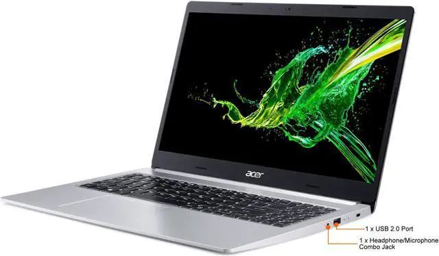 Alt view image 4 of 11 - Acer Laptop Aspire 5 Intel Core i7-1065G7 12GB Memory 512 GB PCIe SSD Intel Iris Plus Graphics 15.6" Non-Touch Screen Windows 10 Home 64-bit A515-55-78S9