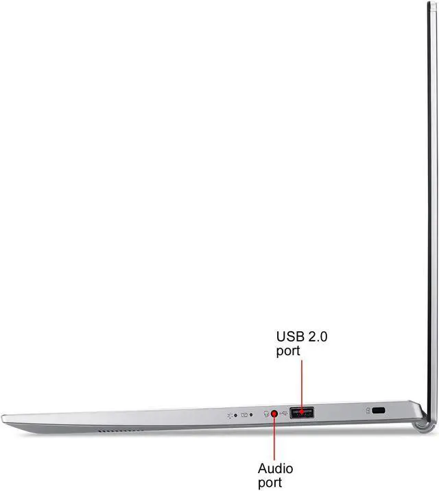 Alt view image 7 of 10 - Acer Laptop Aspire 5 Thin and Light Laptop A515-56-56DJ Intel Core i5 11th Gen 1135G7 (2.40 GHz) 8 GB Memory 512 GB NVMe SSD Intel Iris Xe Graphics 15.6" Windows 10 Home 64-bit