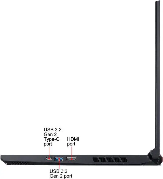 Alt view image 12 of 17 - Acer Nitro 5 - 15.6" - Intel Core i5-10300H - GeForce GTX 1650 - 8 GB DDR4 - 512 GB SSD - Windows 10 Home - Gaming Laptop (AN515-55-55SD)