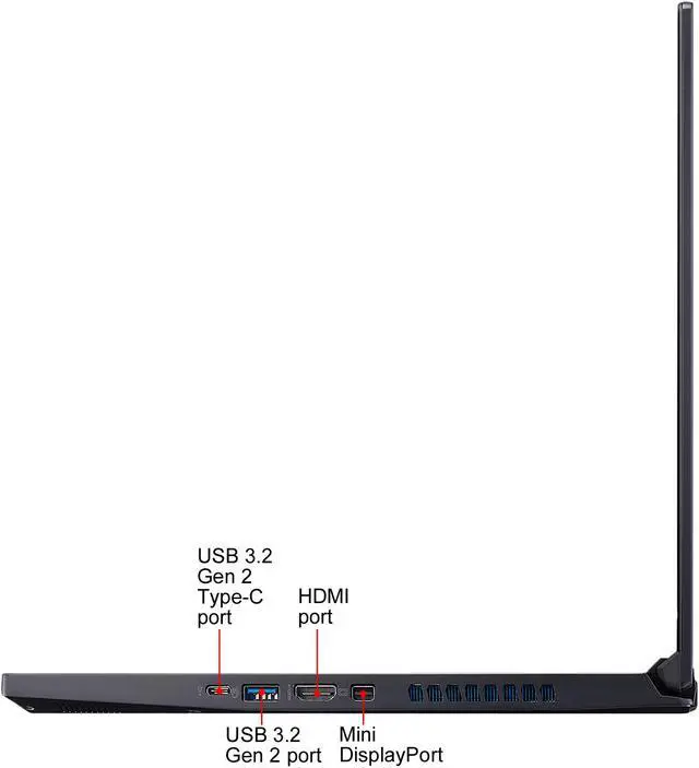 Alt view image 11 of 15 - Acer Predator Triton 300 - 15.6" 240 Hz - Intel Core i7-10750H - GeForce RTX 2070 Max-Q - 16 GB Memory - 512 GB PCIe SSD - Windows 10 Home - Gaming Laptop (PT315-52-73WT)