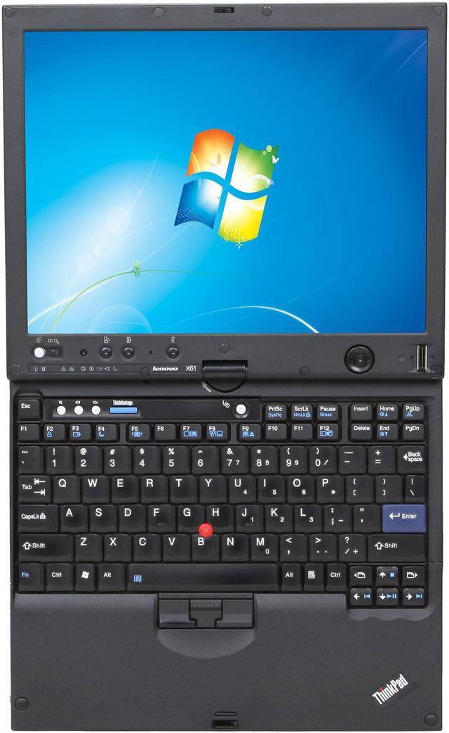 Alt view image 7 of 11 - Lenovo Thinkpad X61 12.1" Touchscreen Multimode Tablet With Intel Core 2 Duo L7500 1.60Ghz, 2GB DDR2 SDRAM, 100GB HDD, Intel GMA X3100, Digital Pen, Windows 7 Home 32 Bit