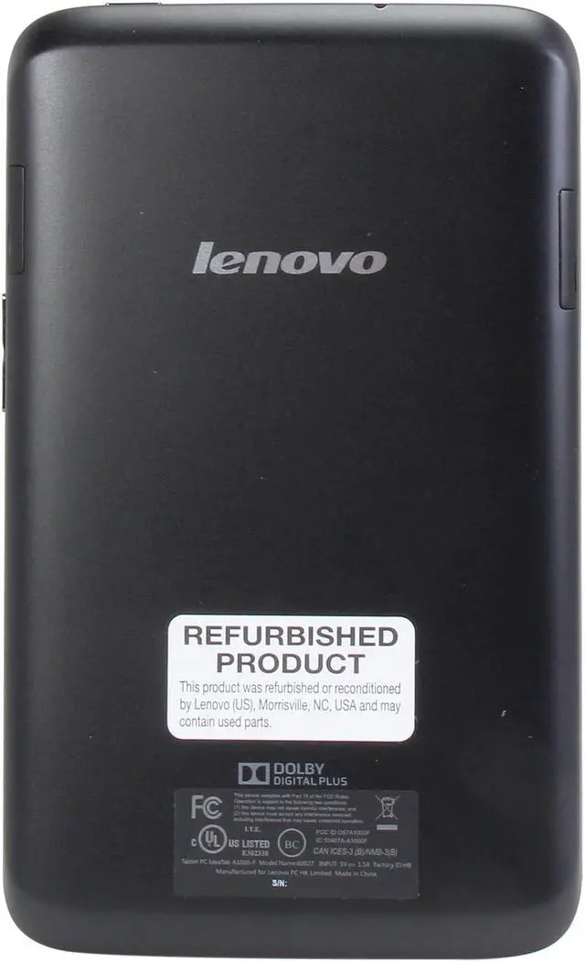 Alt view image 5 of 8 - Lenovo A1000 8GB 1G LPDDR2 Memory 7.0" 1024 x 600 Tablet Android 4.1 (Jelly Bean)