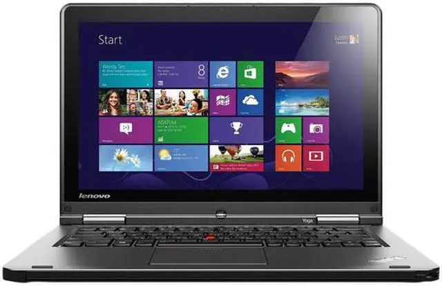 Alt view image 2 of 6 - Lenovo ThinkPad 20CD00BXUS Ultrabook/Tablet - 12.5" - In-plane Switching (IPS) Technology - Intel Core i5 i5-4300U 1.90 GHz - Black