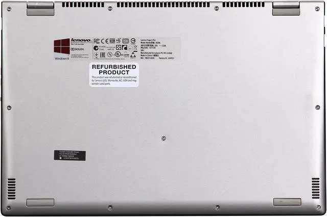 Alt view image 10 of 11 - Lenovo Yoga 2 Pro 13.3" Multimode Laptop with Intel Core i5-4200U 1.6Ghz (2.6Ghz Turbo), 4GB DDR3L RAM, 128GB SSD, WQXGA+ QHD+ 3200x1800 IPS 10 Point Multi Touch Display, 360 Degrees Hinge