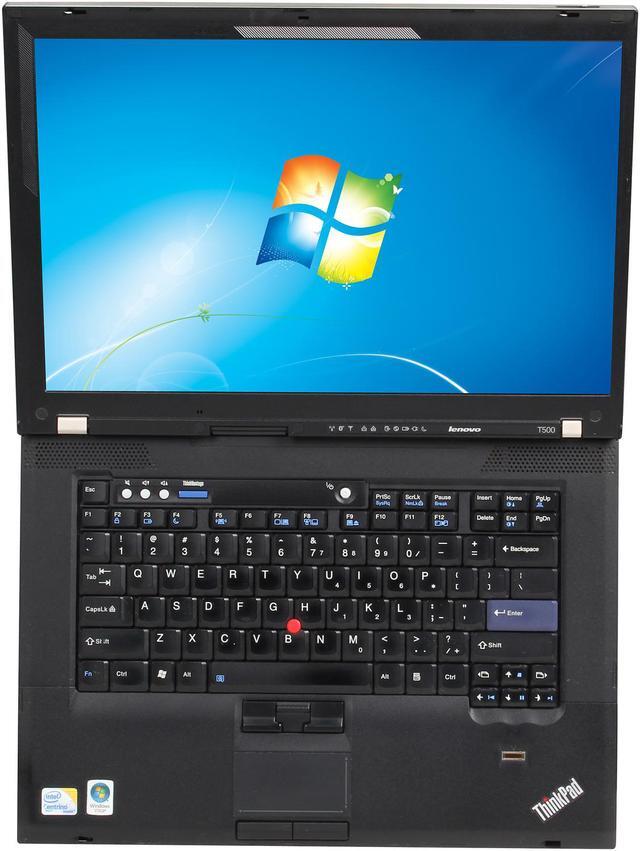 Alt view image 6 of 8 - Lenovo ThinkPad T500 15.4" Black Laptop - Intel Core 2 Duo P8700 2.53GHz 2GB SODIMM DDR3 SATA 2.5" 160GB Windows 7 Home Premium 32-Bit