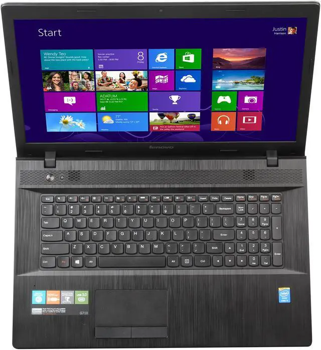 Alt view image 6 of 8 - Lenovo Laptop Intel Core i5-4210M 6GB Memory 1TB HDD Intel HD Graphics 4400 17.3" Non-Touch Screen Windows 8.1 G710 (59421779)