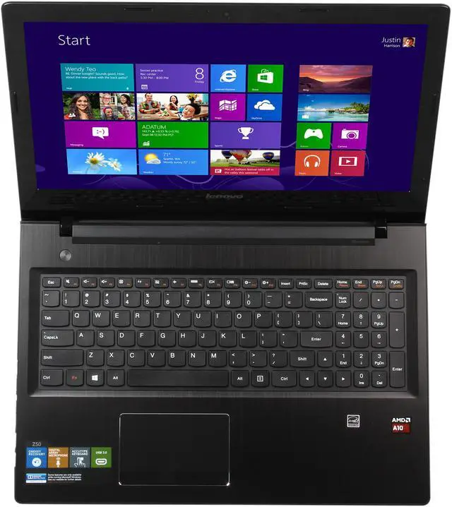 Alt view image 6 of 8 - Lenovo Laptop AMD A10-7300 8GB Memory 1TB HDD AMD Radeon R6 Series 15.6" Non-Touch Screen Windows 8.1 Z50 (80EC000TUS)
