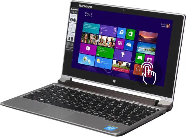 Main image of Lenovo Convertible Notebook Intel Celeron N2810 2GB Memory 500GB HDD Intel HD Graphics 10.1" Touch Screen Windows 8.1 Flex 10 (59420879)