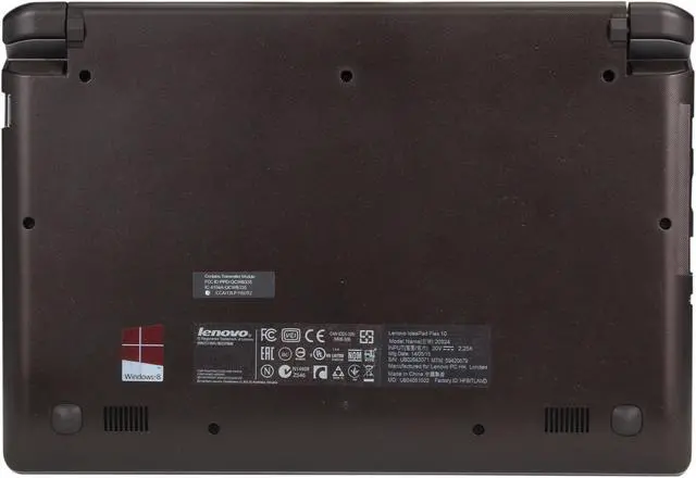 Alt view image 7 of 8 - Lenovo Convertible Notebook Intel Celeron N2810 2GB Memory 500GB HDD Intel HD Graphics 10.1" Touch Screen Windows 8.1 Flex 10 (59420879)