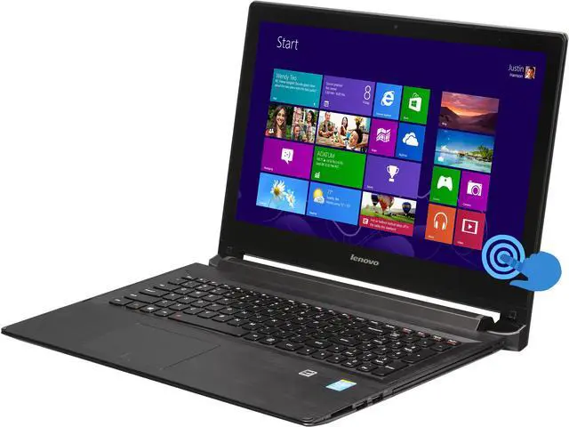 Main image of Lenovo 2-in-1 Notebook Intel Core i7-4510U 8GB Memory 500GB HDD 8 GB SSD Intel HD Graphics 4400 15.6" Touch Screen Windows 8.1 Flex 2 15 (59418265)
