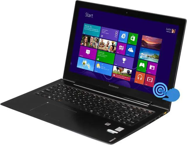 Main image of Lenovo U530 Touch 15.6” Full HD LED Backlit Notebook Intel Core i7-4500U 1.80Ghz (3.0Ghz Turbo Boost), 8GB DDR3L, 500GB + 8GB NAND Flash Solid State Hybrid Drive, Backlit Keyboard, Windows 8.1
