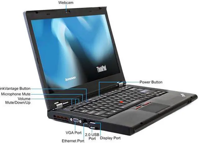 Alt view image 2 of 4 - Lenovo Grade A Laptop T420 Intel Core i5 2.50 GHz 4 GB Memory 500 GB HDD 14.0" Windows 10 Pro 64-Bit
