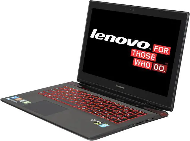 Main image of Lenovo Y50 15.6" Gaming Laptop with Intel Core i7 4700HQ (2.40GHz), 8GB Memory, 1TB HDD + 8GB SSD, NVIDIA GeForce GTX 860M 2GB, Windows 8.1 64-Bit
