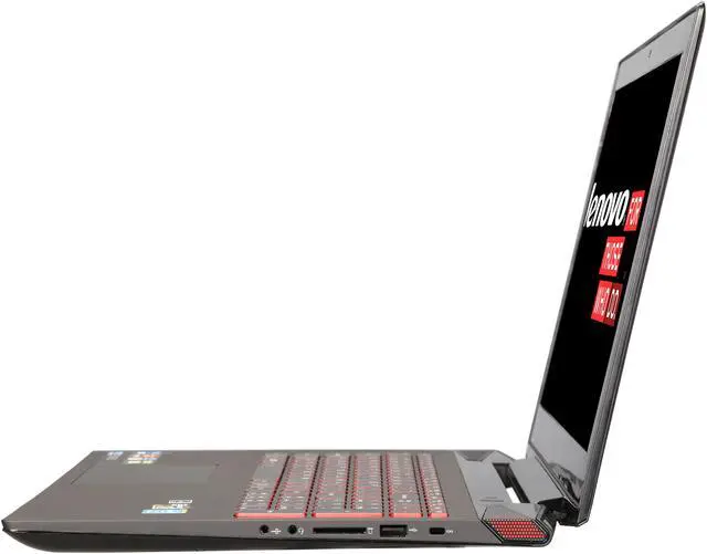 Alt view image 2 of 8 - Lenovo Y50 15.6" Gaming Laptop with Intel Core i7 4700HQ (2.40GHz), 8GB Memory, 1TB HDD + 8GB SSD, NVIDIA GeForce GTX 860M 2GB, Windows 8.1 64-Bit