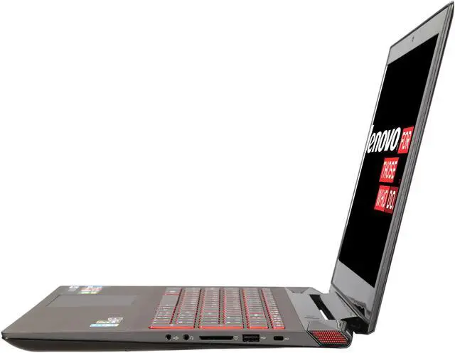 Alt view image 2 of 8 - Lenovo Y50 15.6" Gaming Notebook with Intel Core i5-4200H 2.8Ghz (3.4Ghz Turbo), 8GB DDR3, 1TB + 8GB SSHD, NVIDIA GeForce GTX-860M, 720P HD Webcam, HDMI Out, Windows 8.1