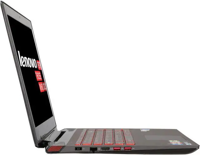 Alt view image 4 of 8 - Lenovo Y50 15.6" Gaming Notebook with Intel Core i5-4200H 2.8Ghz (3.4Ghz Turbo), 8GB DDR3, 1TB + 8GB SSHD, NVIDIA GeForce GTX-860M, 720P HD Webcam, HDMI Out, Windows 8.1