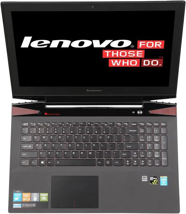 Alt view image 6 of 8 - Lenovo Y50 15.6" Gaming Notebook with Intel Core i5-4200H 2.8Ghz (3.4Ghz Turbo), 8GB DDR3, 1TB + 8GB SSHD, NVIDIA GeForce GTX-860M, 720P HD Webcam, HDMI Out, Windows 8.1