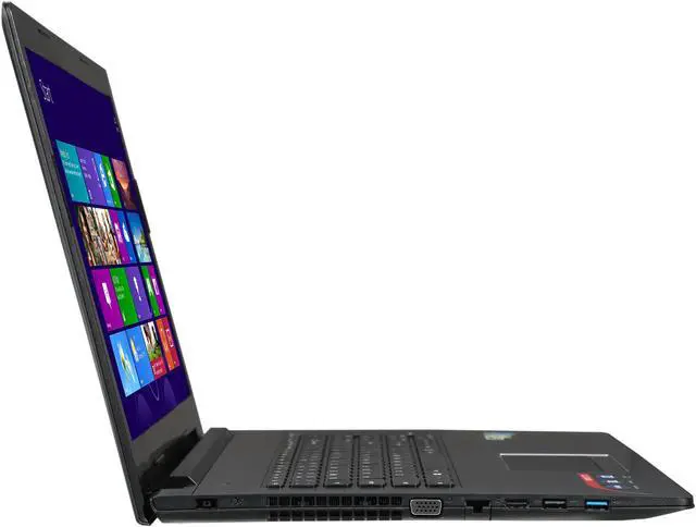 Alt view image 4 of 8 - Lenovo Z70-80 80FG0037US 17.3" LED Notebook - Intel Core i7 i7-5500U Dual-core (2 Core) 2.40 GHz - Silver, Black