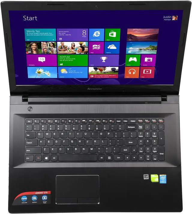 Alt view image 6 of 8 - Lenovo Laptop Intel Core i5-5200U 16GB Memory 1TB HDD NVIDIA GeForce 840M 17.3" Non-Touch Screen Windows 8.1 64-Bit Z70 (80FG005QUS)