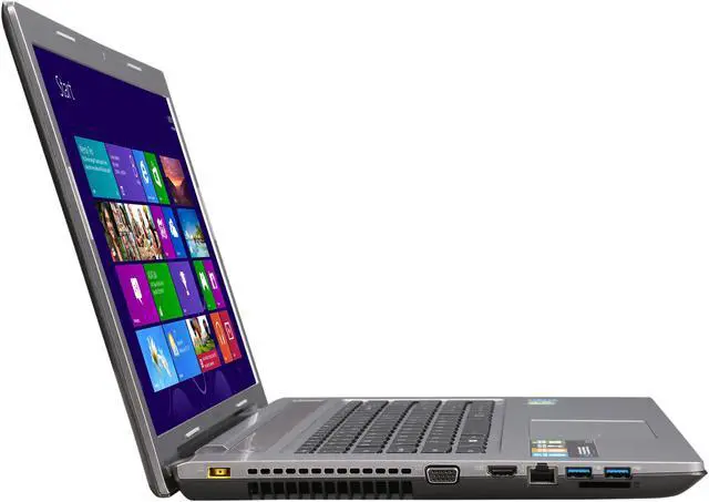 Alt view image 4 of 8 - Lenovo 17.3" Full HD Notebook with Intel Core i7-4710MQ 2.50GHz (3.50GHz Turbo), 16GB Memory, 1TB + 8GB SSHD, GeForce GT 745M, Blu-Ray Ultrabay, Windows 8.1 64 Bit