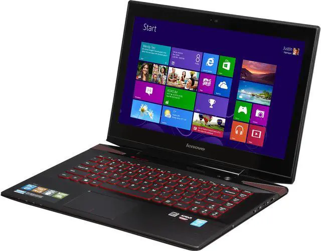 Main image of Lenovo Y40 14" Full HD Gaming Notebook with Intel Core i7-4510U 2.00GHz (3.10Ghz Turbo), 16GB Memory, 1TB HDD + 8GB SSD, Radeon R9 M275 2GB, JBL Speakers Windows 8.1 64-Bit