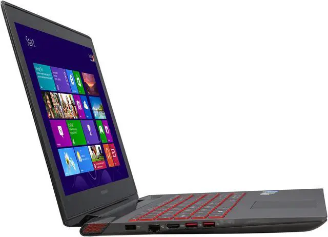 Alt view image 4 of 8 - Lenovo Y50 Touch (59423621) 15.6” 4K Touchscreen Gaming Notebook with Intel Core i7 4700HQ 2.40GHz (3.40Ghz Turbo), 16GB Memory, 256GB SSD, NVIDIA GeForce GTX 860M 2GB, Windows 8.1 64-Bit