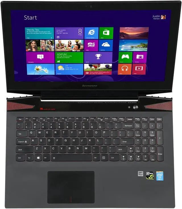 Alt view image 6 of 8 - Lenovo Y50 15.6" Full HD Gaming Notebook with Quad Core i7-4700HQ 2.40Ghz (3.40Ghz Turbo), 8GB DDR3L Memory, 1TB HDD + 8GB SSD, GeForce GTX 860M 2GB, JBL Speakers, Windows 8.1 64 Bit