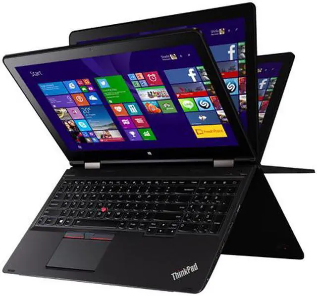Alt view image 2 of 11 - Lenovo ThinkPad Yoga 15 20DQ001KUS 2in1 Laptop 15.6" - Intel Core i5-5200U (2.20 GHz) 8 GB Memory 180 GB SSD NVIDIA Geforce 840M Windows 8.1 Pro In-plane Switching (IPS) Technology Wireless LAN