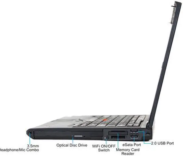 Alt view image 3 of 4 - Lenovo B Grade Laptop Intel Core i5-2520M 4GB Memory 250GB HDD 14.0" Windows 10 Home 64-Bit t420