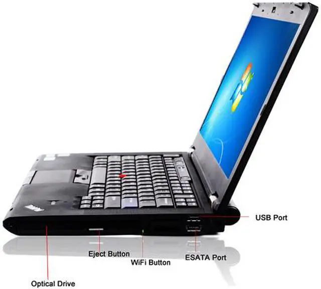 Alt view image 3 of 4 - Lenovo Grade A Laptop T420 Intel Core i5 2nd Gen 2520M (2.50 GHz) 8 GB Memory 120 GB SSD 14.0" Windows 7 Professional 64-Bit