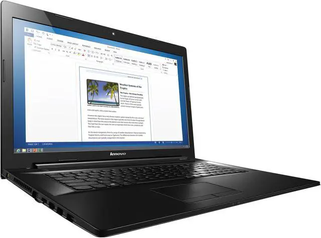 Alt view image 5 of 9 - Lenovo Laptop Z70 (80FG00DAUS) Intel Core i5 5200U (2.20 GHz) 8 GB Memory 1 TB HDD NVIDIA GeForce 840M 17.3" Windows 10 Home