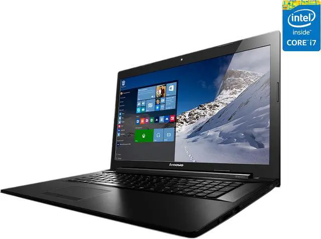 Main image of Lenovo Laptop Z70 (80FG00DBUS) Intel Core i7 5500U (2.40 GHz) 8 GB Memory 1 TB + 8 GB SSHD NVIDIA GeForce 840M 17.3" Windows 10 Home