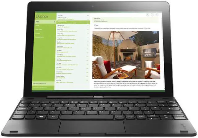 Alt view image 2 of 10 - Lenovo Miix 300 Intel Atom 2 GB Memory 64 GB 10.1" 1280 x 800 Touchscreen Tablet Windows 10 Home 64-bit