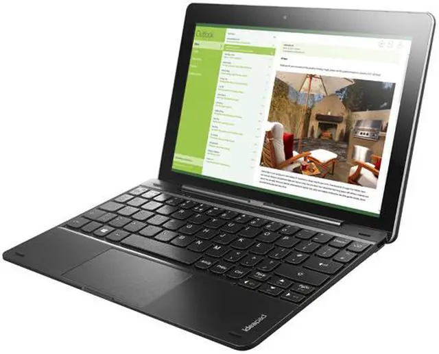 Alt view image 3 of 10 - Lenovo Miix 300 Intel Atom 2 GB Memory 64 GB 10.1" 1280 x 800 Touchscreen Tablet Windows 10 Home 64-bit