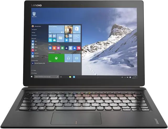 Alt view image 4 of 16 - Lenovo IdeaPad Miix 700 80QL0004US Intel Core M3 6Y30 (0.90 GHz) 4 GB Memory 64 GB SSD 12.0" 2160 x 1440 IPS Touchscreen Detachable 2-in-1 Laptop Windows 10 Home 64-Bit