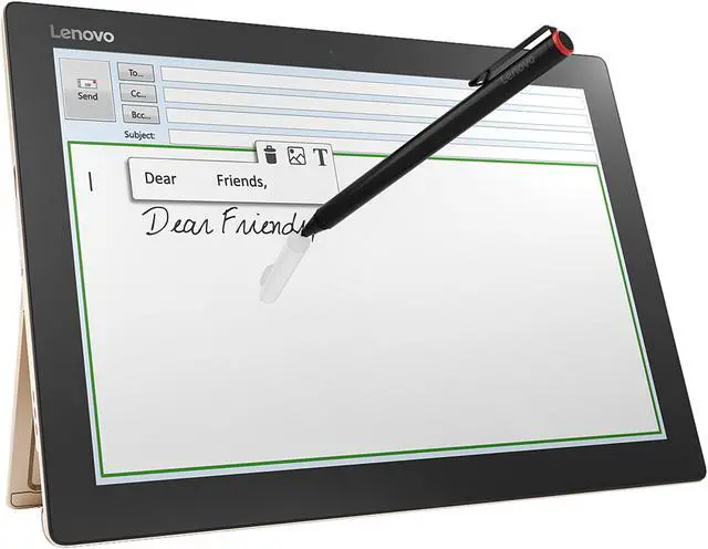 Alt view image 6 of 16 - Lenovo IdeaPad Miix 700 80QL0004US Intel Core M3 6Y30 (0.90 GHz) 4 GB Memory 64 GB SSD 12.0" 2160 x 1440 IPS Touchscreen Detachable 2-in-1 Laptop Windows 10 Home 64-Bit